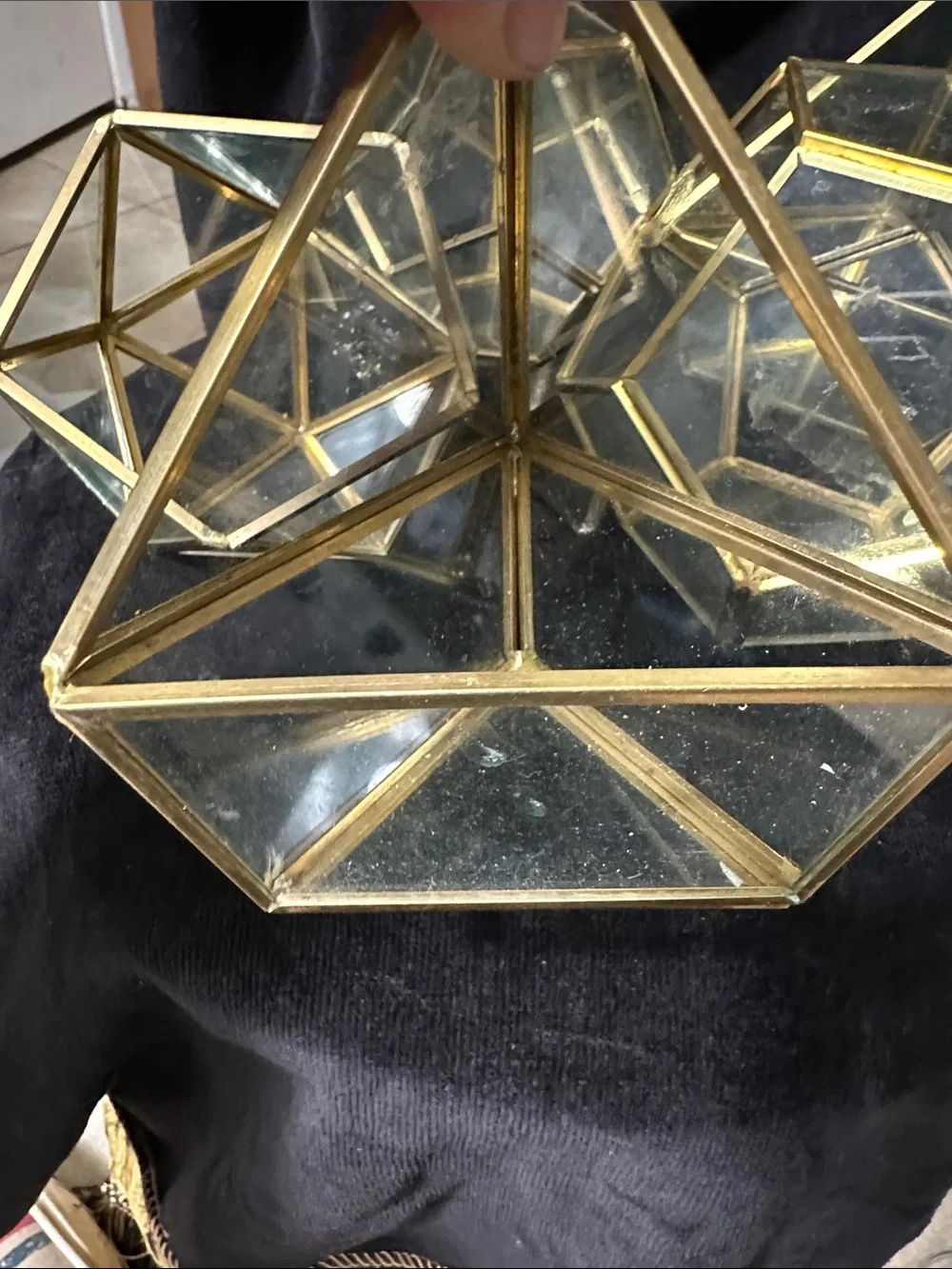 Geometric Glass Terrarium Set of 5